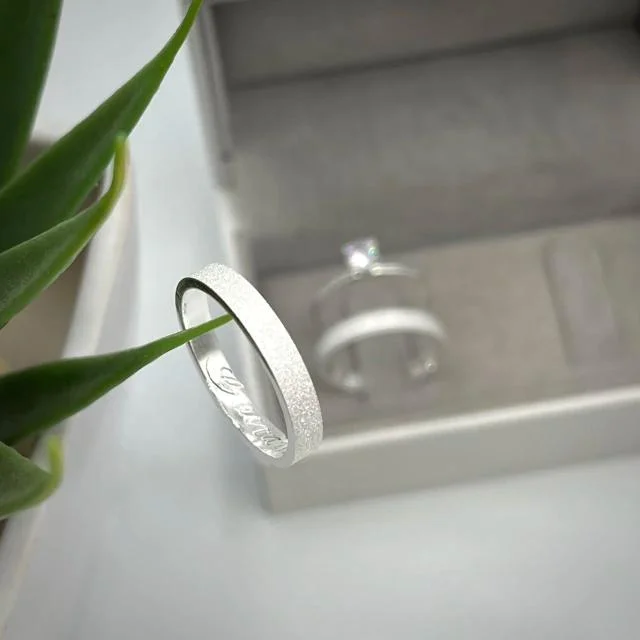 ✨ Aliança Toda Diamantada Reta – 3mm ✨ — Alianças Oliveira